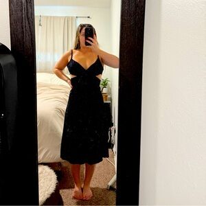 Melrose and Market Black Plunge Sundress